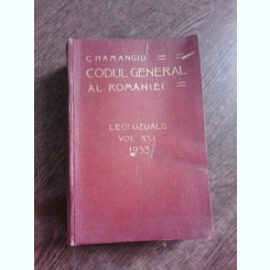 CODUL GENERAL AL ROMANIEI VOL. XXI 1933