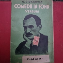 Comediii in fond, George Bacovia, prima editie