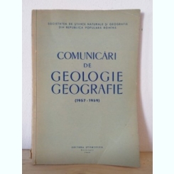 Comunicari de Geologie-Geografie 1957-1959