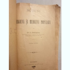 Drul. S. Argesianu - Notiuni de Higiena si Medicina Populara (prima editie)