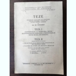 Gr. Gr. Coculescu - Teze. Teza I (Contributiuni la stabilirea nevoii de ingrasaminte fosfatice a principalelor tipuri de sol din Romania), Teza II (Chestiuni propuse de facultate. Fertilitatea pamanturilor, Plantele de nutret)