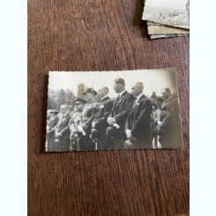 Grup de oameni politici, fotografie de la Meetingul de Aviatie Sfantul Gheorghe din 1936-1937