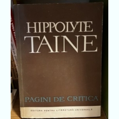 Hippolyte Taine - Pagini de critica