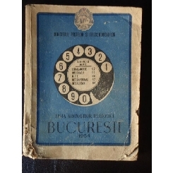LISTA ABONATILOR TELEFONICI BUCURESTI 1954