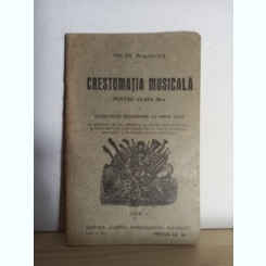 Mih. Gr. Poslusnicu - Cresomatia Musicala. Pentru clasa a III-a