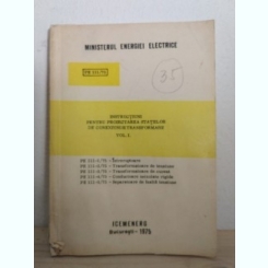 Ministerul Energiei Electrice - Instructiuni Pentru Proiectarea Statiilor de Conexiuni si Transformare Vol. 1