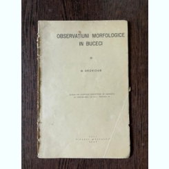 N. Orghidan Observatiuni morfologice in Bucegi (1931)