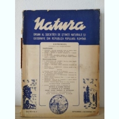 Natura - Organ al Societatii de Stiinte Naturale si Geografie din Republica Populara Romana Anul XII Nr. 5