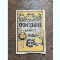 Opera Romana din Bucuresti Stagiunea 1927-1928 Program