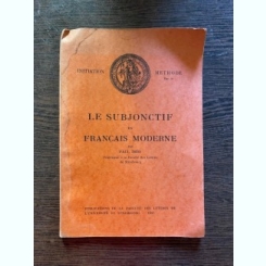 Paul Imbs Le subjonctif en francais moderne. Essai de grammaire desciptive (1953)