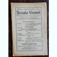 REVISTA SCOALA VREMII NR 8 - OCTOMBRIE 1935