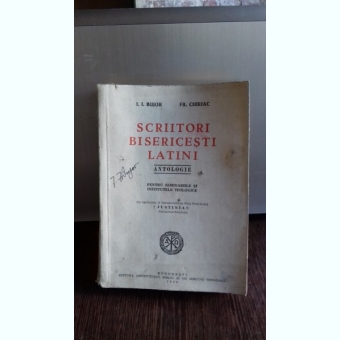 Scriitori bisericesti latini Antologie - I. I. Bujor si Fr. Chiriac