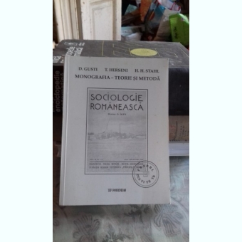 SOCIOLOGIE ROMANEASCA - D. GUSTI