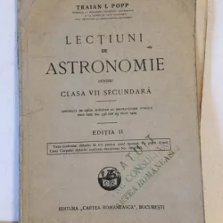 Traian I. Popp - Lectiuni de Astronomie pentru clasa VII secundara