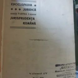 Enciclopedia Juridica vol IV - F.Ciorapciu