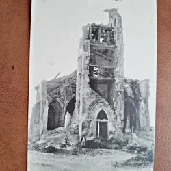 Carte postala. Guerre 1914-1918. Limey en Ruines, lEglise