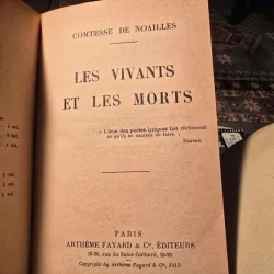 Comtesse de Noailles - Les Vivants et les Morts