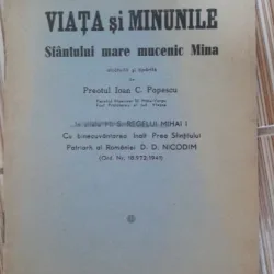 Viata si minunile Sfantului Mare Mucenic Mina - Ioan C. Popescu