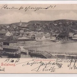 Carte postala circulata in anul 1908 Ocna Sibiului
