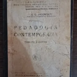 Pedagogia contemporana - G.G. Antonescu
