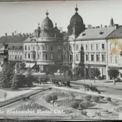 Carte postala, Cluj, Palatele Statusului Rom.Cat., 1939