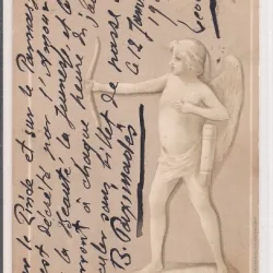 Carte postala circulata in anul 1900