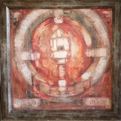 Tablou Dinu Mihai Falcoianu - Simboluri abstracte (pictura)