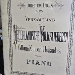 Verzameling von Nederlandsche Volksliederen voor piano  partitura