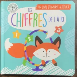 Les chiffres de 1 a 10 (Cifrele de la 1 la 10 - carte in limba francez)