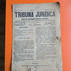 Tribuna Juridica nr. 1/3.03.1919 -