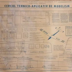Afis Cercul Tehnico-Aplicativ de Modelism - Planor Albatros Radio-Comandat