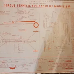 Afis Cercul Tehnico-Aplicativ de Modelism - Modelul de viteza SPRINT/ RACHETA automodel de viteza