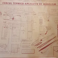 Afis Cercul Tehnico-Aplicativ de Modelism - Rechinul (aeromodel pentru curse pe echipe)