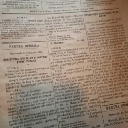 Monitorul Oficial al Romaniei - Nr.  43 - Februarie Martie - 1880