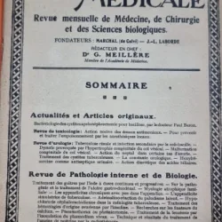 La Tribune Medicale 62 Annee Avril 1928 Nr. 4