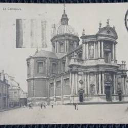 Carte postala, Namur, Catedrala, 1924