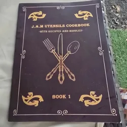 J.A.M Ustensiles Cookbook with recipes and riddles, book 1