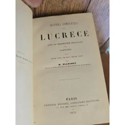 Œuvres complètes de Lucrèce - M. Blanchet