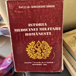 Istoria medicinei militare romanesti - Gheorghe Sanda  cu dedicatie
