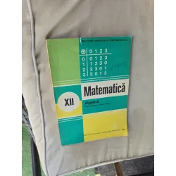 Matematică XII, algebra