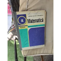Matematică IX - Ministerul Educației și Învățământului