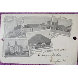 Carte postala, Imagini din Deva, 1899