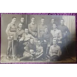 Fotografie tip Carte postala, Militari romani, 1922
