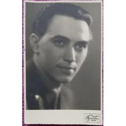 Fotografie tip Carte postala, Militar roman, perioada interbelica