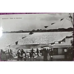 Carte postala, Statia de hidrobuze de la Mangalia, 1953
