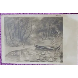 Carte postala, Lacul de Eminescu, perioada interbelica