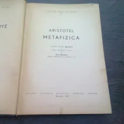 ARISTOTEL - METAFIZICA , EDITURA ACADEMIEI , TRADUCERE BEZDECHI ,1965