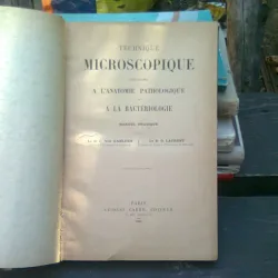 Technique microscopique - D.C. von Kahlden  (tehnica microscopica/manual practic)