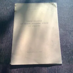 DESPRE RELATIILE LUI NICOLAE - ALEXANDRU VOIEVOD CU UNGURII - LAZARESCU