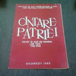 CANTARE PATRIEI. CANTECE DE MASA DIN CONCURSUL ION VIDU 1961-1962